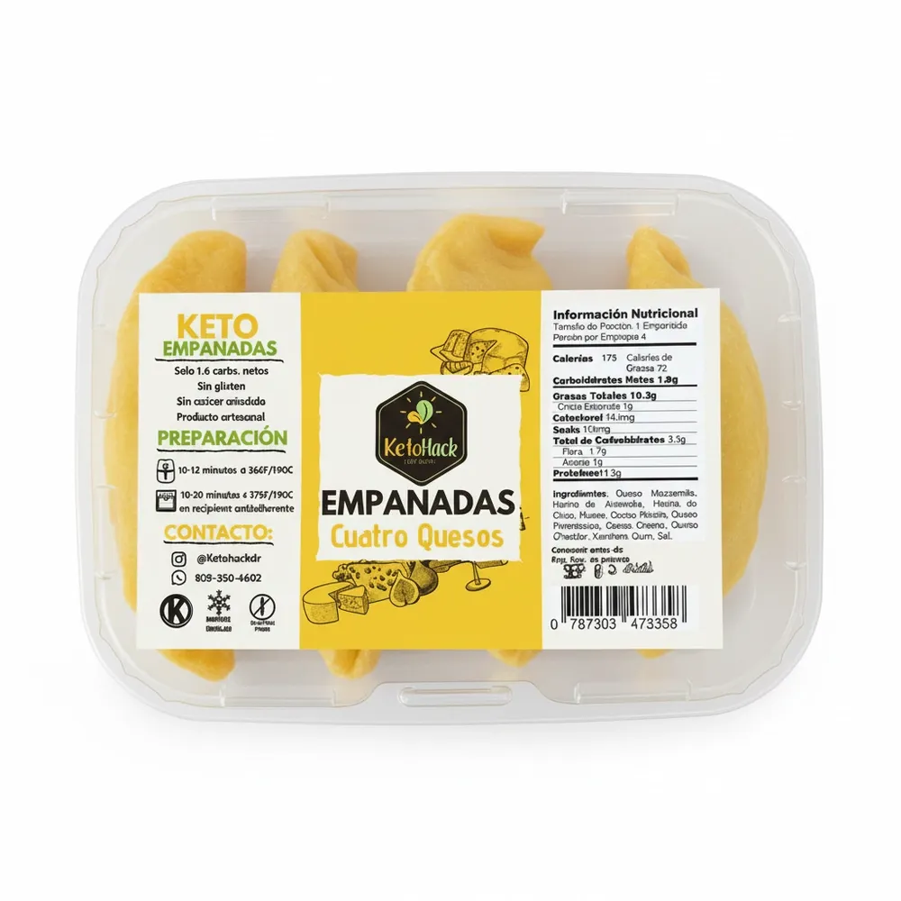 Empanada Cuatro Quesos Keto Hack 4/1