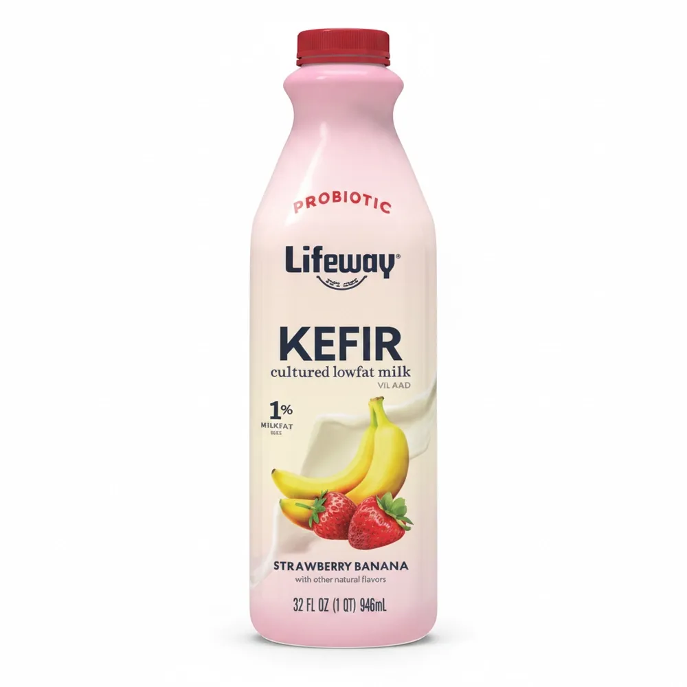 Kefir Bajo En Grasa Fresa Banana Lifeway 32 Oz