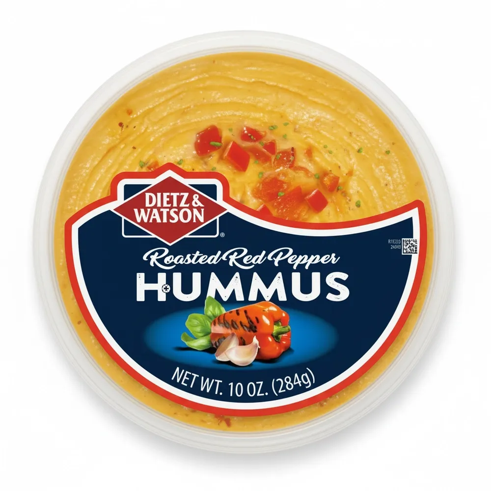Hummus De Pimiento Rojo Dietz & Watson 10 Oz