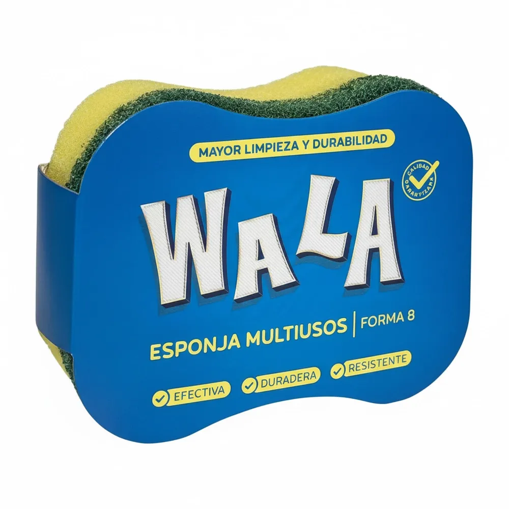 Esponja Multiuso Forma 8 Wala 1 Un