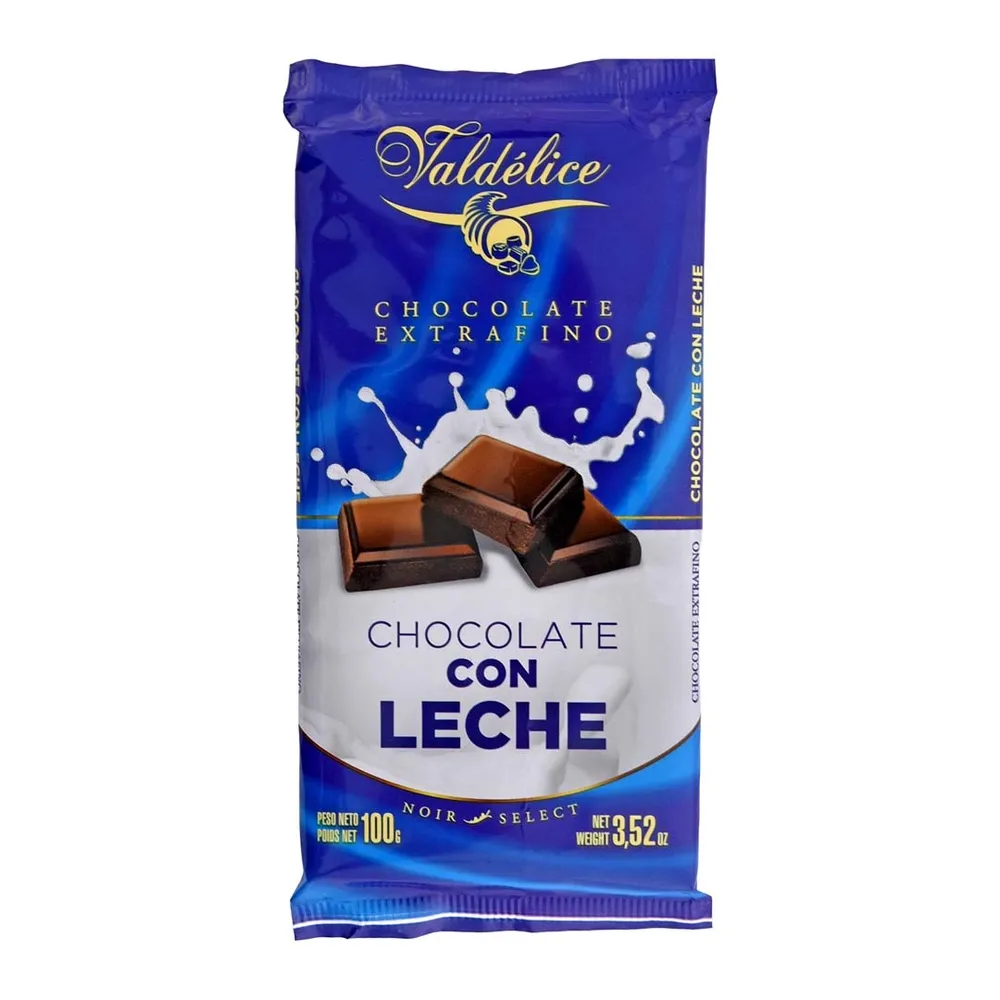 Tabla Chocolate Valdelice Leche 100 Gr