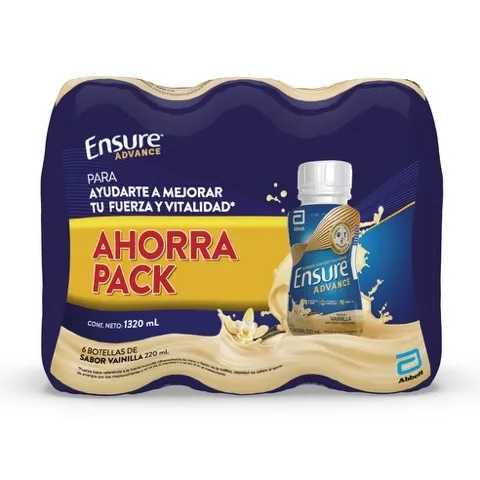Suplemento Ensure Advance Vainilla 6 Unidades ml