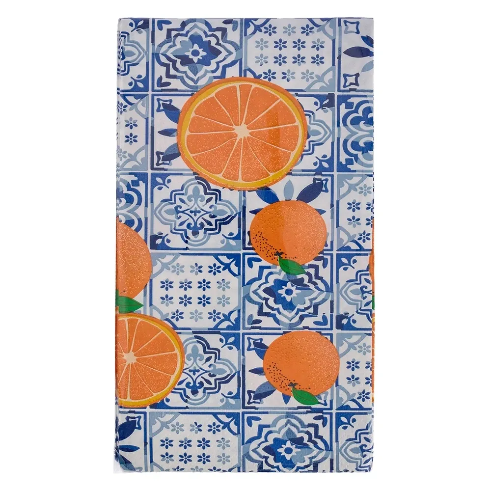 Toallas De Mano De Papel Amalfi Naranja 50 Unidades