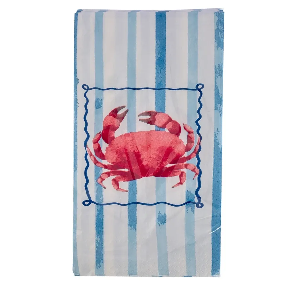 Toallas De Mano De Papel Riva Azzurra Cangrejos 50 Unidades