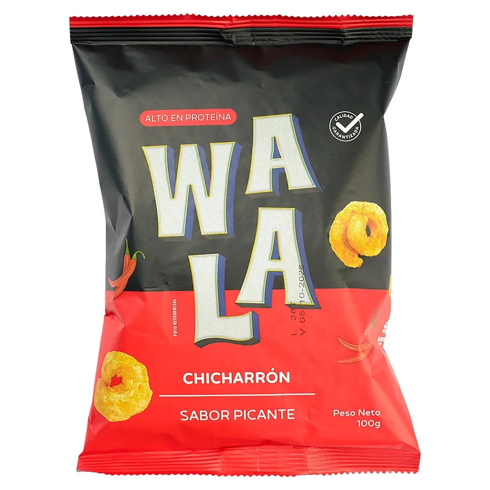 Chicharrón De Cerdo Con Picante Wala 100 Gramos