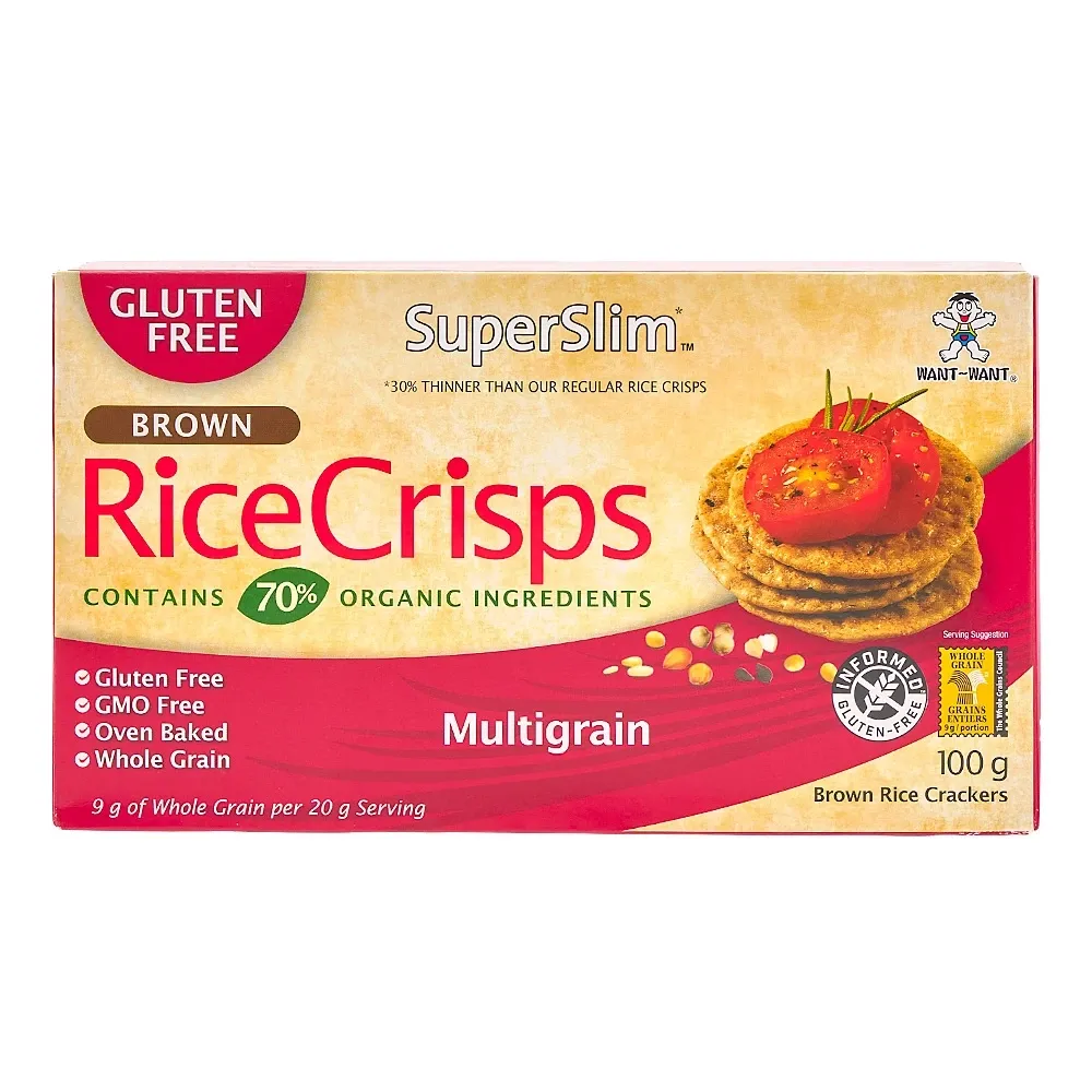 Galletas De Arroz Multigranos Ricecrisps 100 Gramos