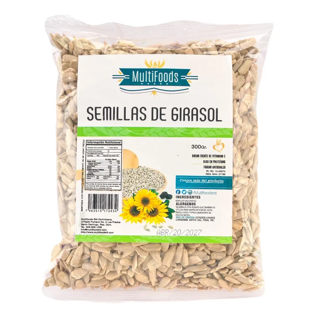 Semillas De Girasol Multifoods 300 Gramos