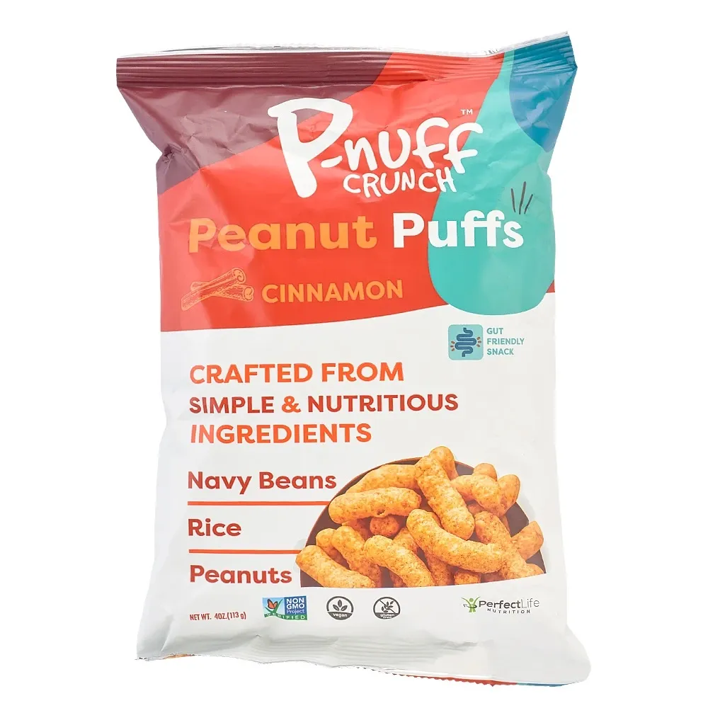 Snack De Maní Crujiente P-Nuff Crunch Sabor Canela 4 Onzas
