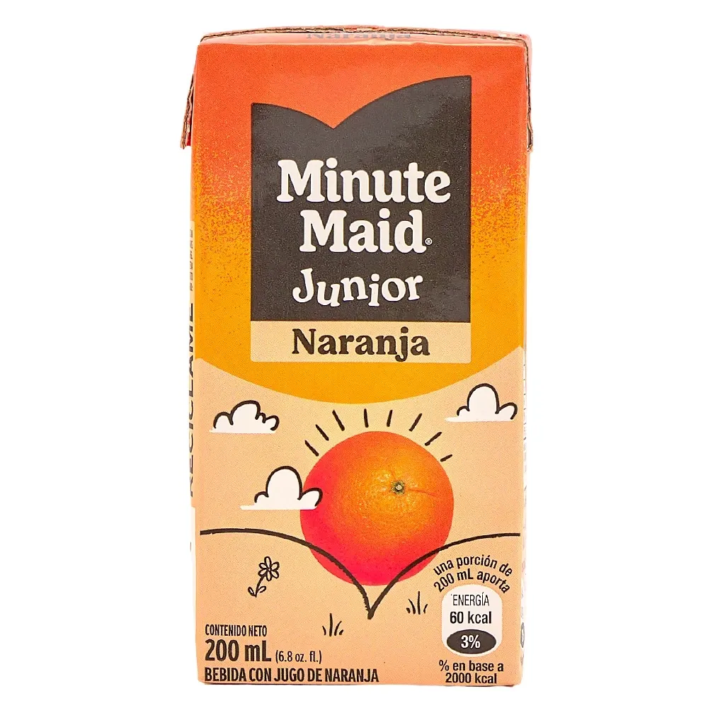 Jugo Naranja Minute Maid Junior 200 Mililitros