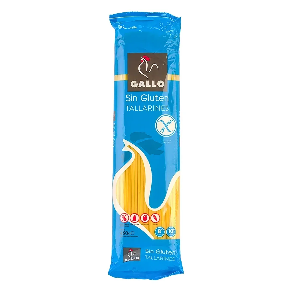 Pasta Tallarines Sin Gluten Gallo 450 Gramos