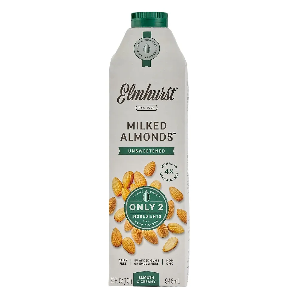 Bebida De Almendra Sin Endulzar Elmhurst 32 Onzas