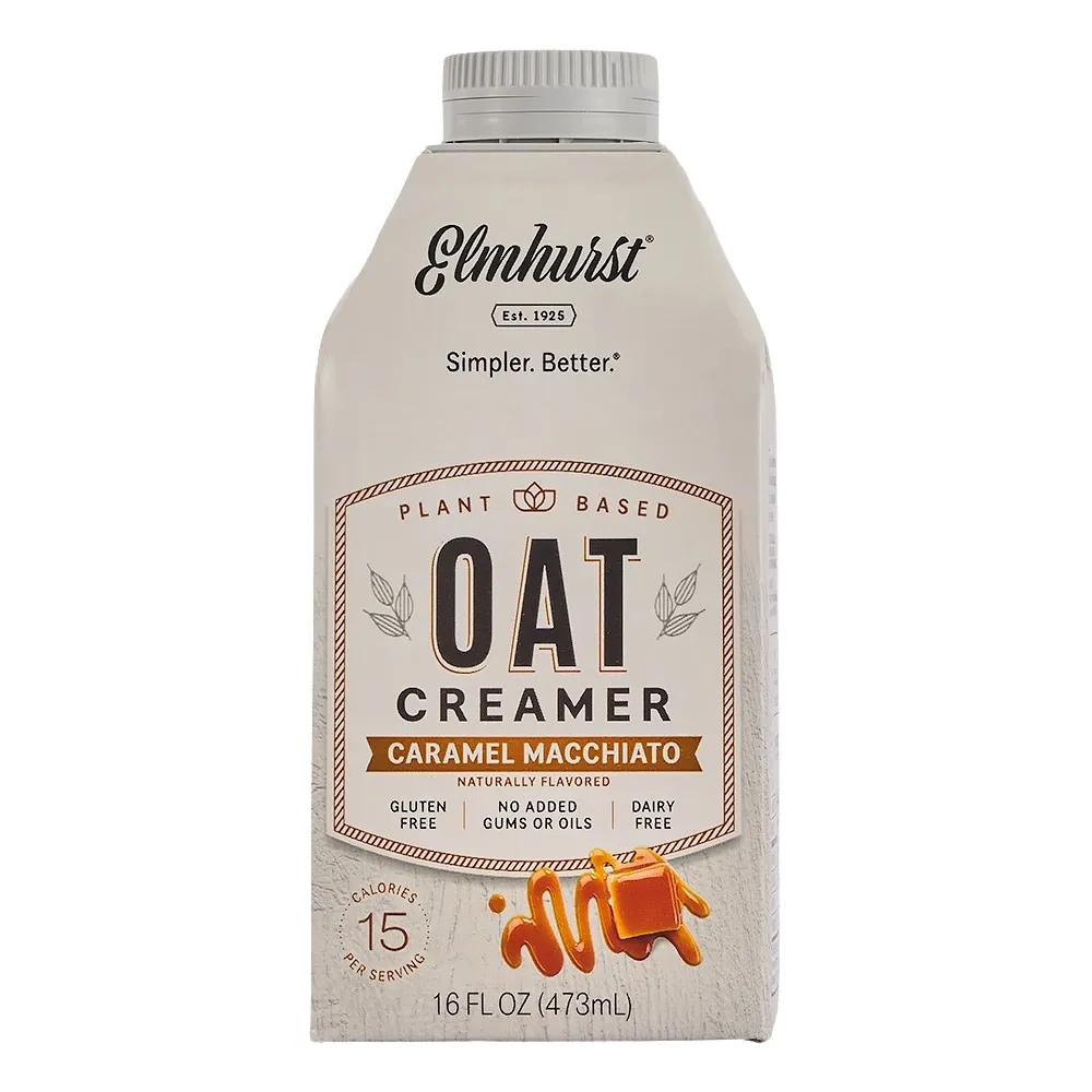 Crema Café Elmhurst Avena Caramelo 16 Onzas