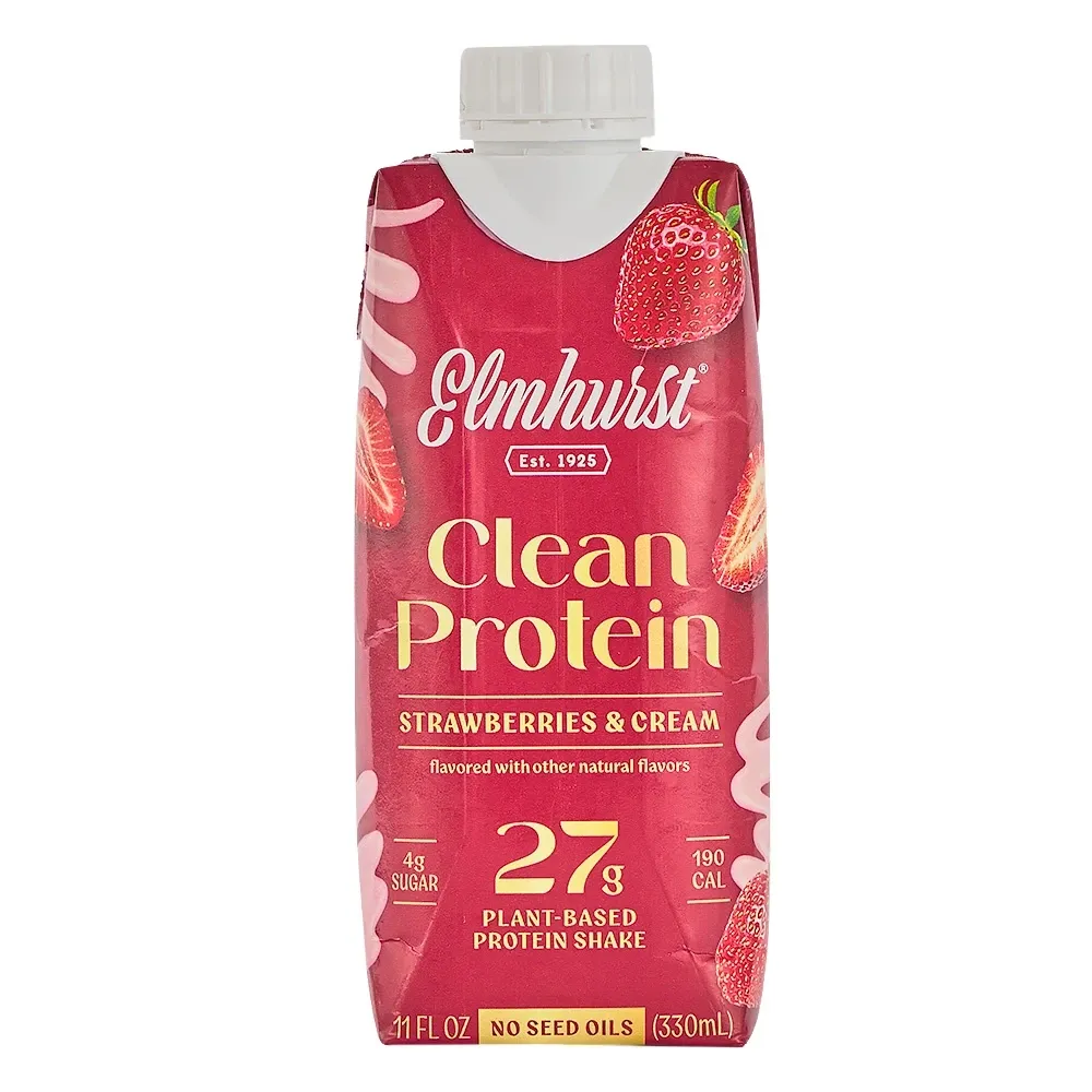 Batido Proteico De Fresa Con Crema Elmhurst 330 Mililitros