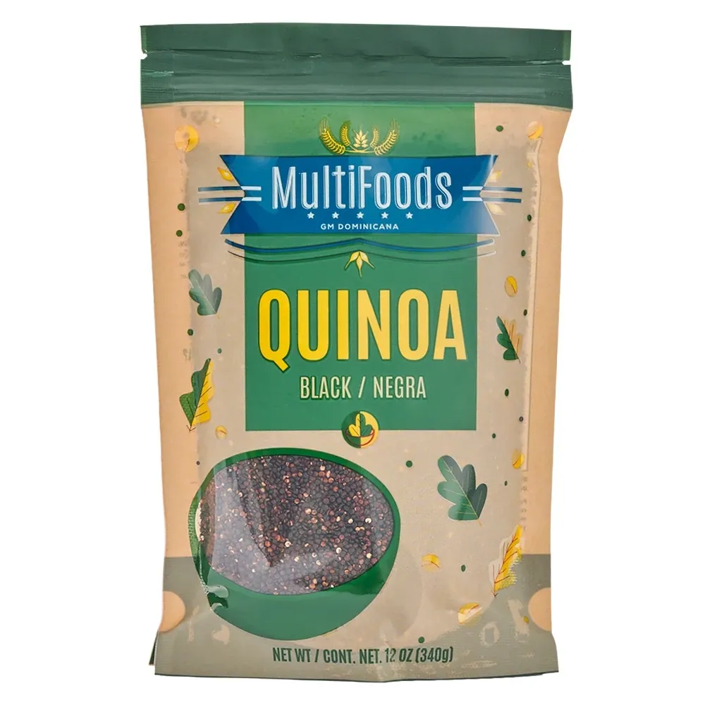 Quinoa Negra En Empaque Doypack Multifoods 12 Onzas