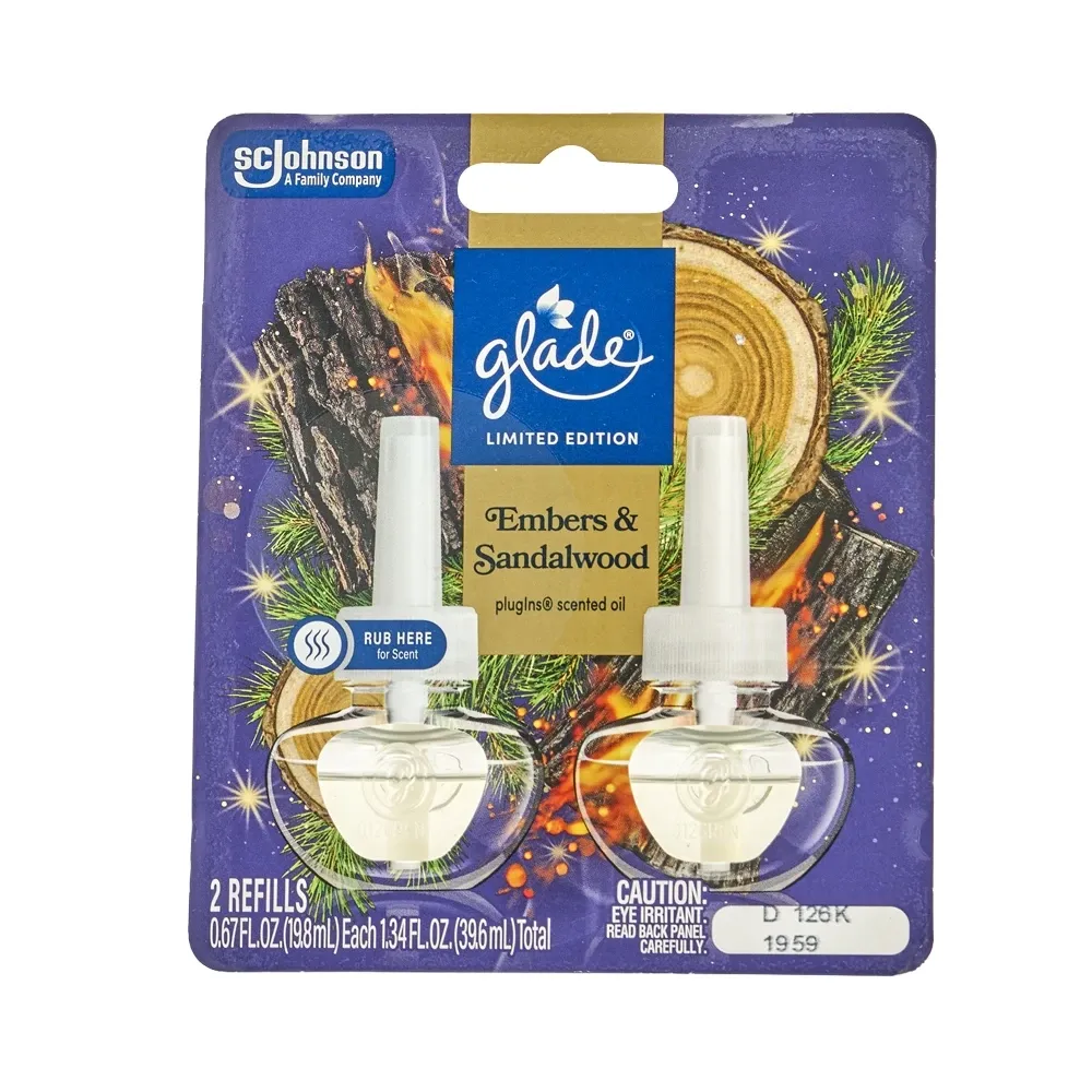 Ambientador Líquido Glade Embers & Sandalwood 2 Repuestos