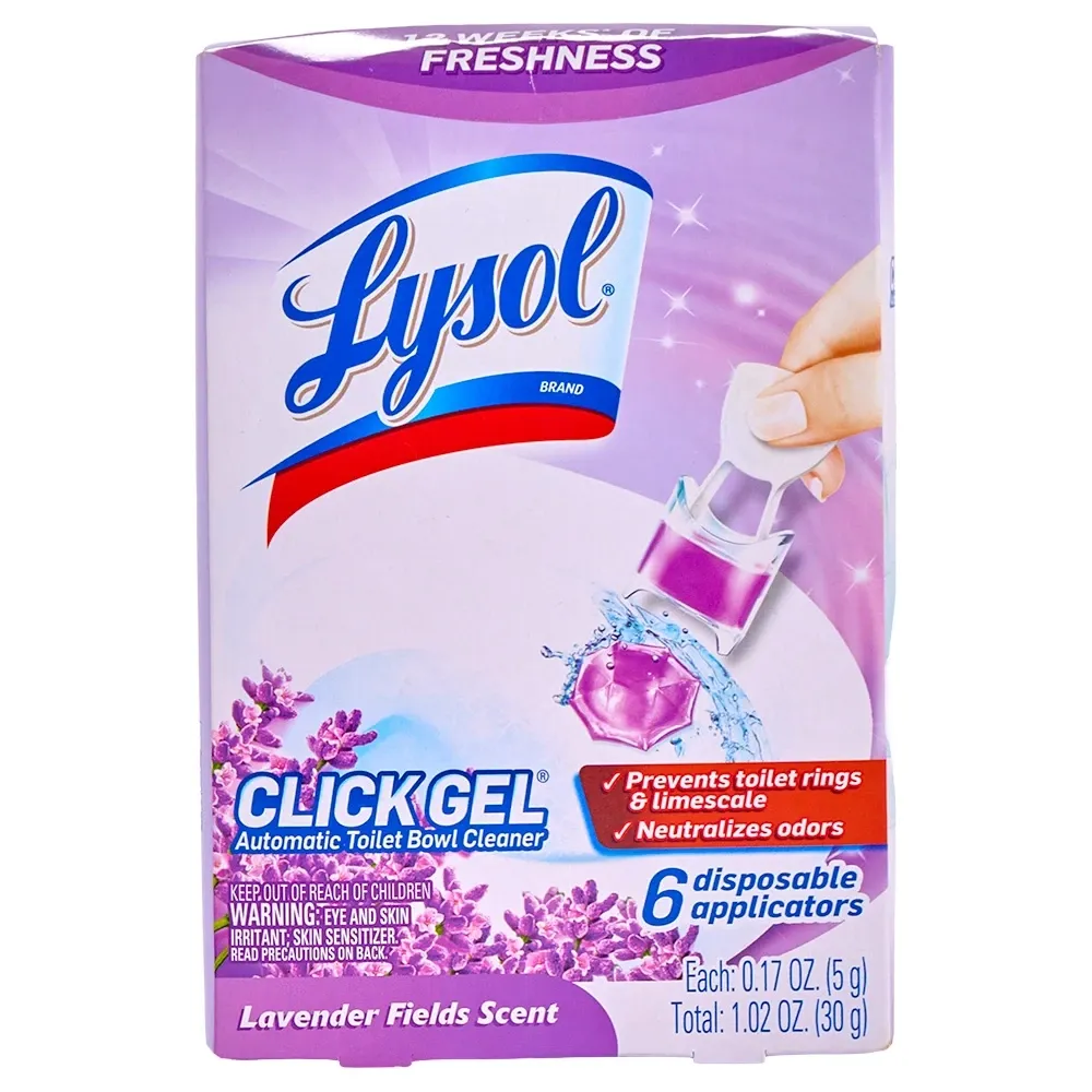 Limpiador De Inodoros Gel Lysol Lavanda 6 Unidades
