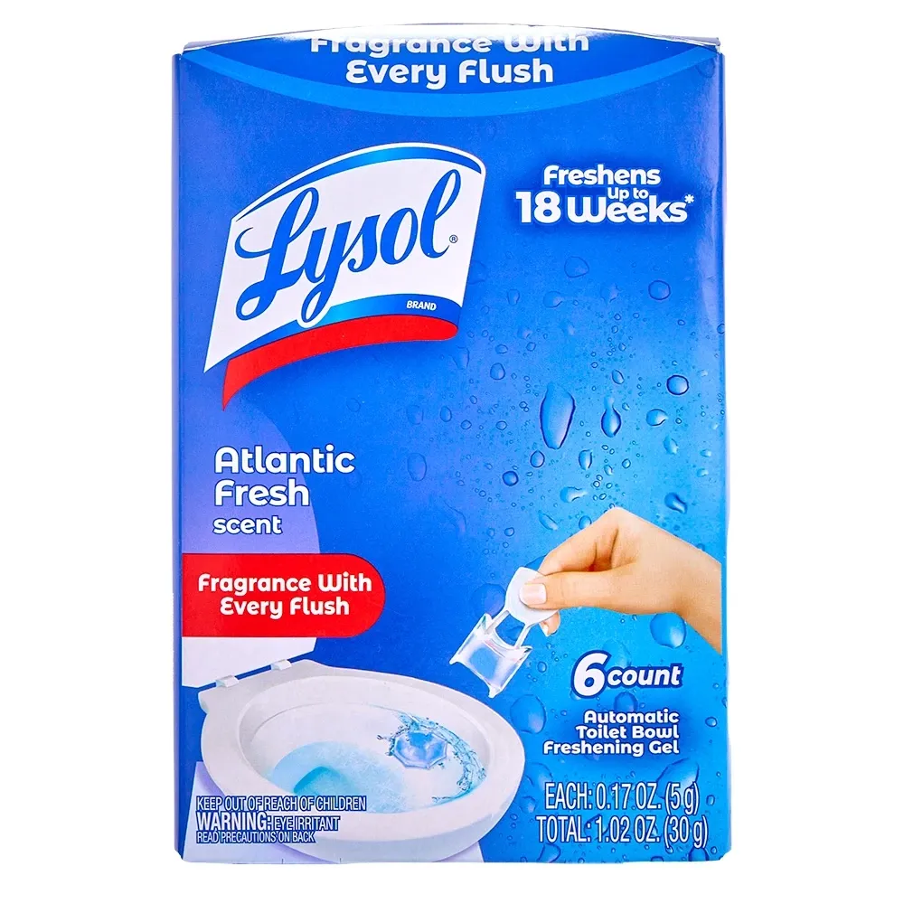 Limpiador Inodoros Gel Lysol Atlantic Fresh 6 Unidades