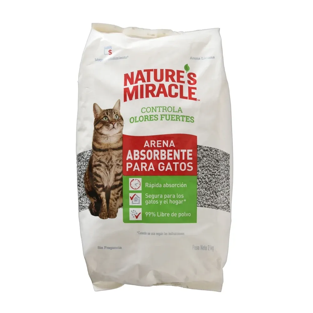 Arena Absorbente Gatos Nature'S Miracle 2 Kg