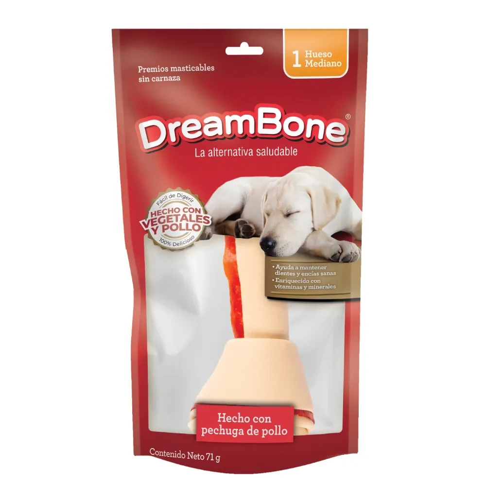 Hueso Masticable Perros Dreambone Pollo Mediano