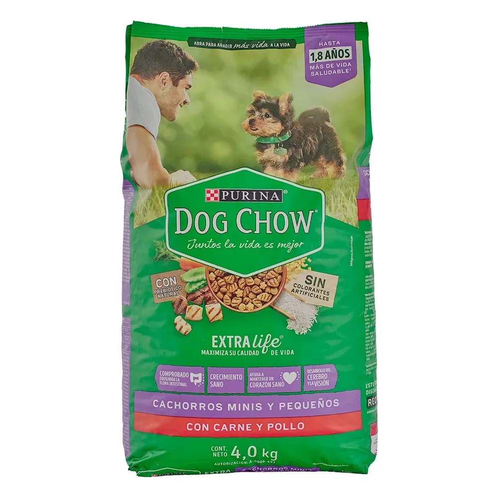 Alimento Perros Dog Chow Cachorros Razas Pequeñas 8.8 Lb