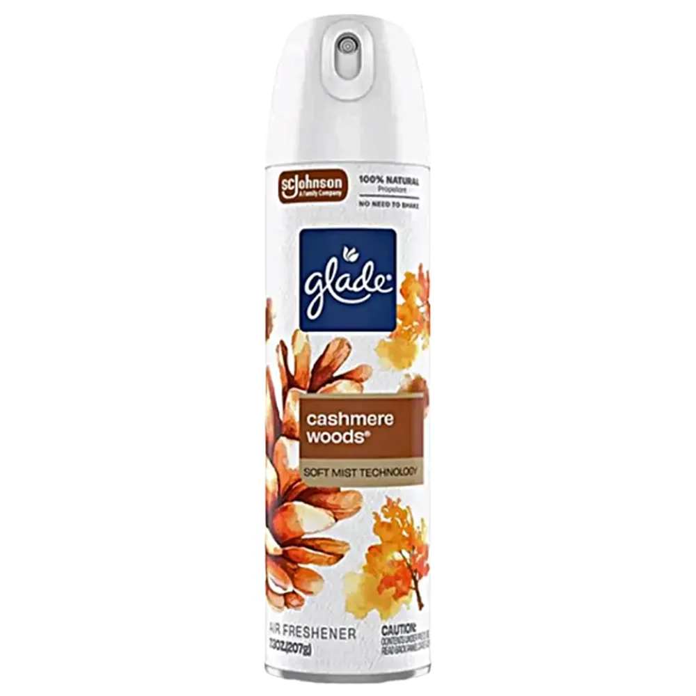 Ambientador en Aerosol Glade Cashmere Woods 7.3 Oz