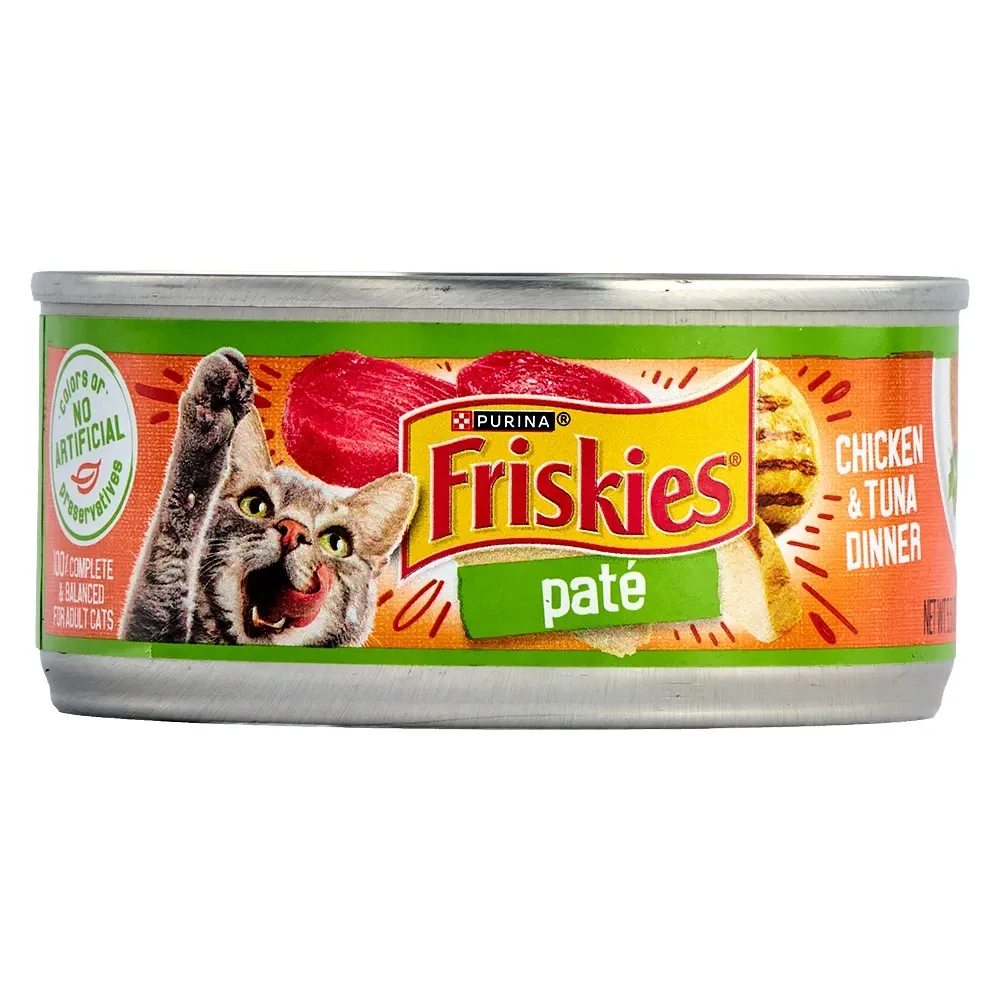 Alimento de Gatos Friskies Paté Pollo y Atún 5.5 Oz