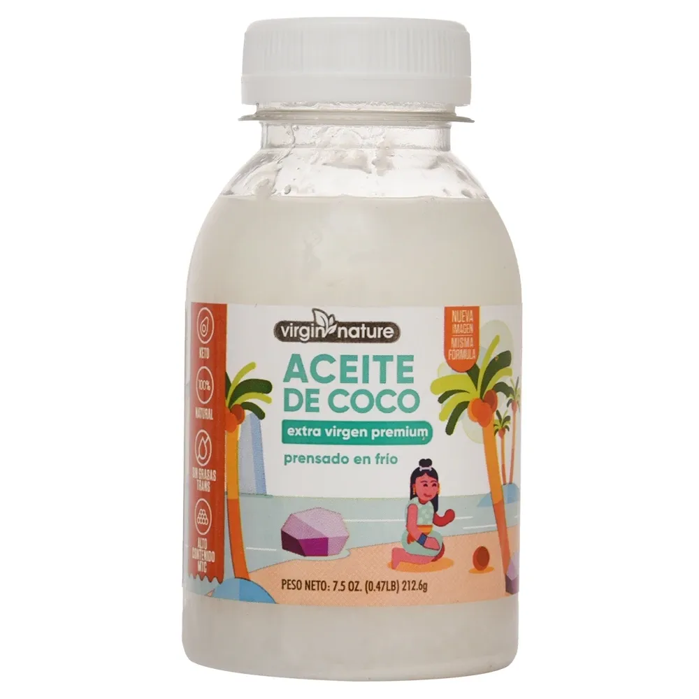 Aceite de Coco Virgin Nature Premium 7.5 Oz