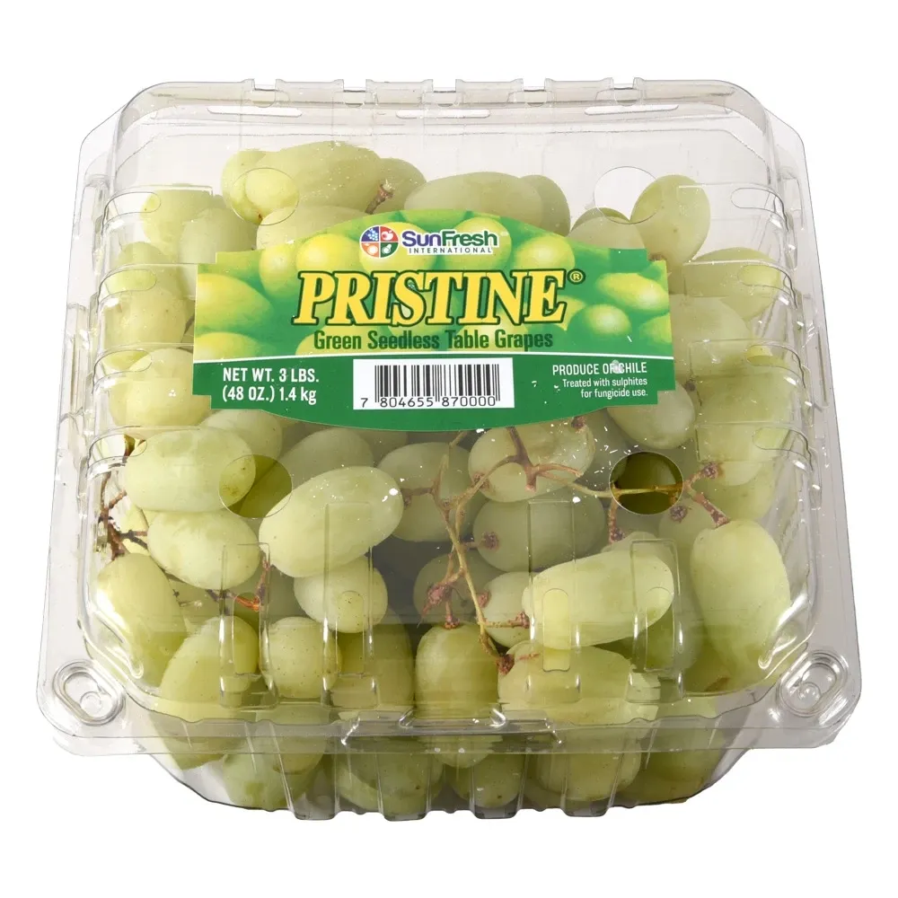 Uvas Verdes Pristine Clam Shell 3 Lb