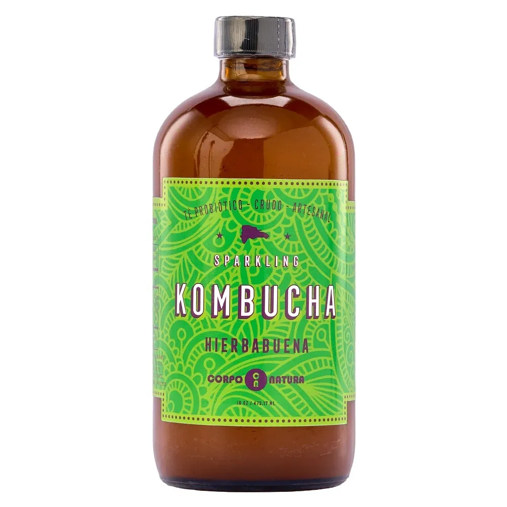 Bebida Kombucha Hierbabuena 16 Onzas