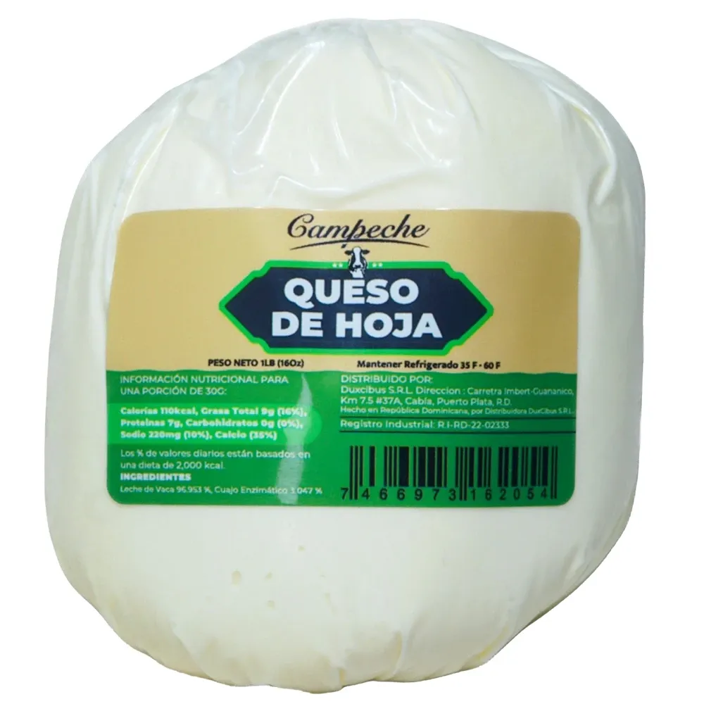 Queso de Hoja Campeche Libra