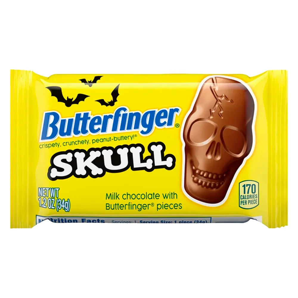 Chocolate Butterfinger Halloween Calavera 1.2 Oz