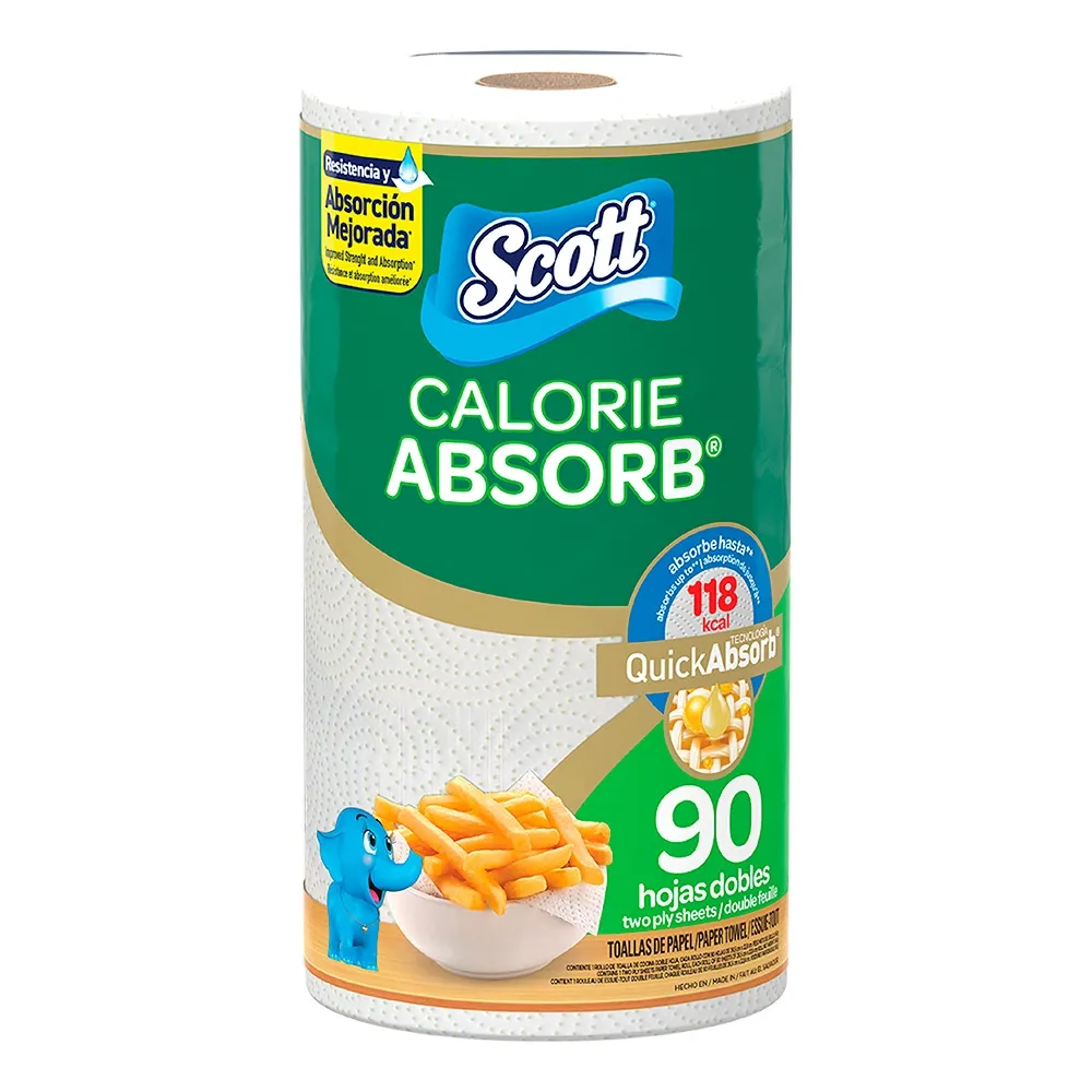 Papel Toalla Calorie Absorb 90H Scott 1R