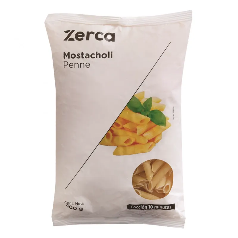 Pasta Mostacholis Zerca 400 G